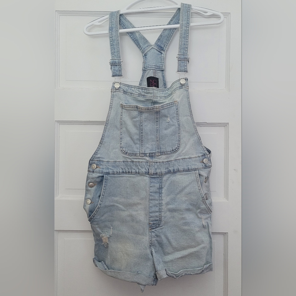Denim Overalls Shorts
